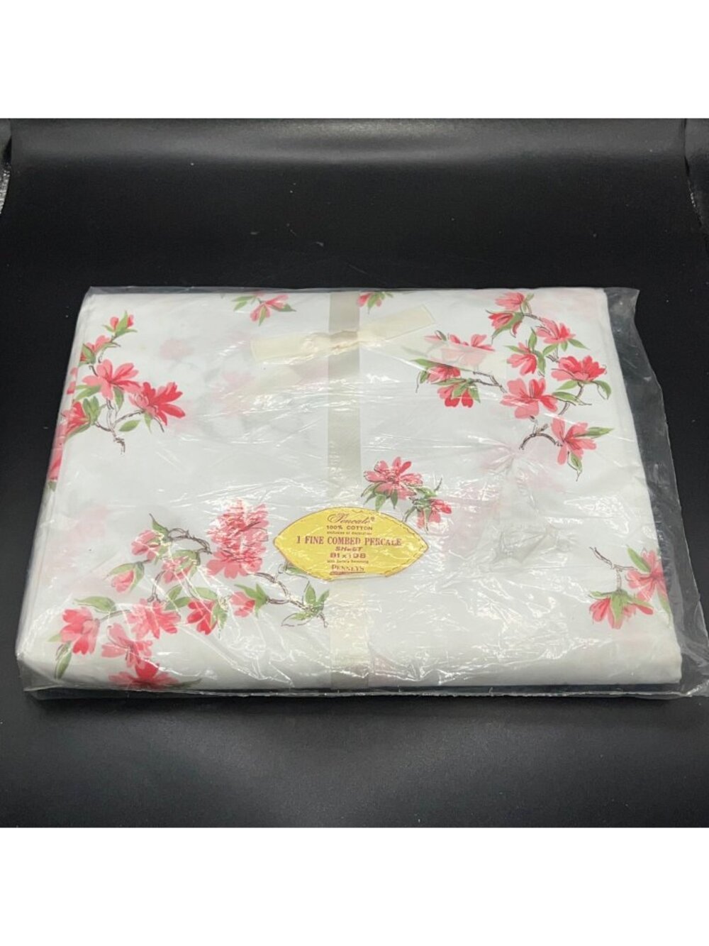 Vintage Penneys Percale 100% Cotton Fine Combed Percale Flat Sheet 81x108 Full